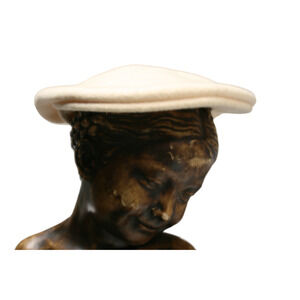 KANGOL Men’s Newsboy Hat Flat Cap Cream Color Wool Size Small